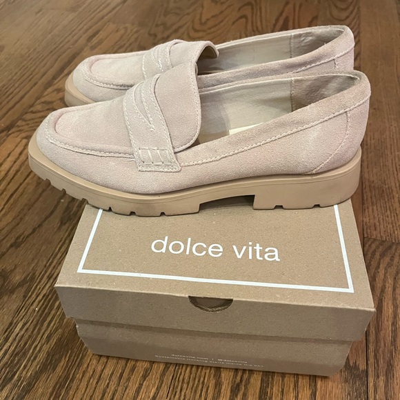 Dolce Vita Dune Suede Chunky Loafers - Picture 2 of 5